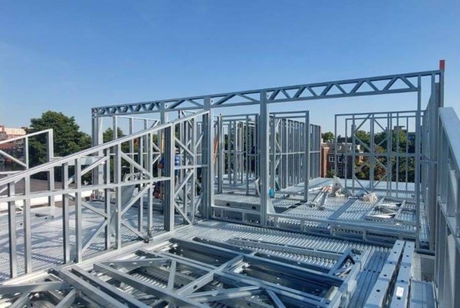 Steel frame construction