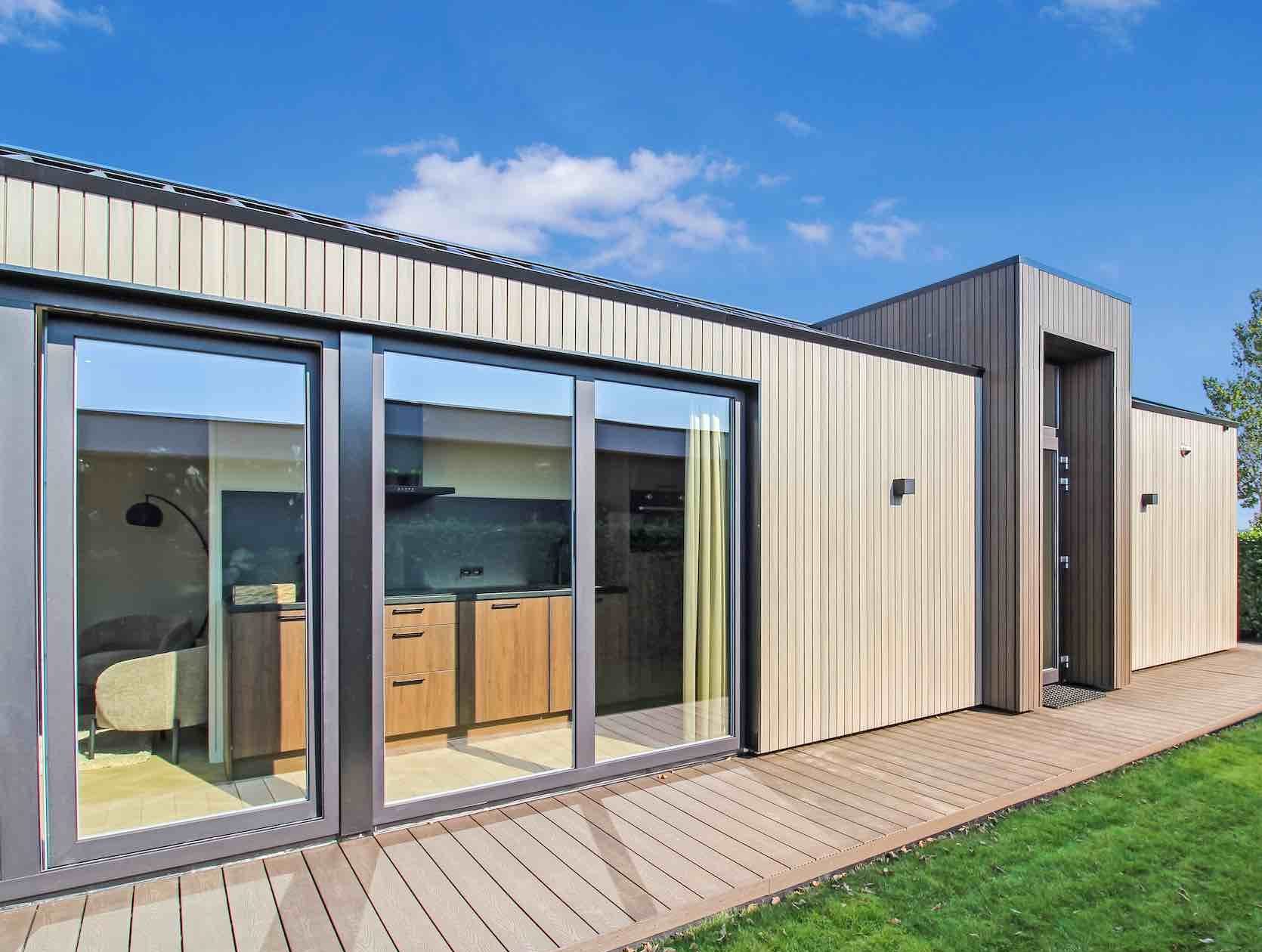 Prefab chalet in Oudehaske made by Ripstaal Steelframing
