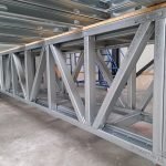 Diagonal bracing in Rip steel Steel frame